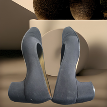 Load image into Gallery viewer, Vintage Black Yves Saint Laurent Square Toe Pumps Size 9.5