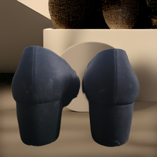 Load image into Gallery viewer, Vintage Black Yves Saint Laurent Square Toe Pumps Size 9.5