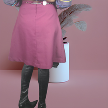 Load image into Gallery viewer, 70s Yolk Skirt, Highwaist A Line Skirt