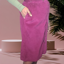 Load image into Gallery viewer, L.L. Bean Wale Courdoroy Button Up Pencil Size Skirt 14