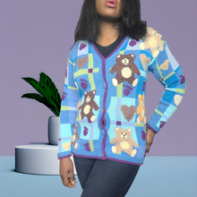 Load image into Gallery viewer, Vintage Storybook Knits My Funny Teddy Sweater Size Small