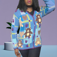 Load image into Gallery viewer, Vintage Storybook Knits My Funny Teddy Sweater Size Small