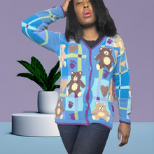 Load image into Gallery viewer, Vintage Storybook Knits My Funny Teddy Sweater Size Small