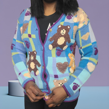 Load image into Gallery viewer, Vintage Storybook Knits My Funny Teddy Sweater Size Small