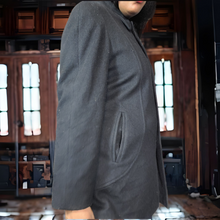 Load image into Gallery viewer, 90s Vintage Black Wool Mackintosh Pea Coat Size 12