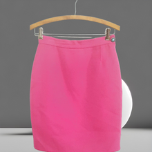 Load image into Gallery viewer, 90s Hot Pink Vintage Gianfranco Ferre Hot Pink Wool Pencil Skirt size S
