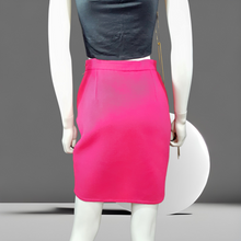 Load image into Gallery viewer, 90s Hot Pink Vintage Gianfranco Ferre Hot Pink Wool Pencil Skirt size S