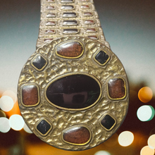 Load image into Gallery viewer, Roberto Cavalli Jeweled Leather Belts Size Large