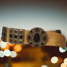 Load image into Gallery viewer, Roberto Cavalli Jeweled Leather Belts Size Large