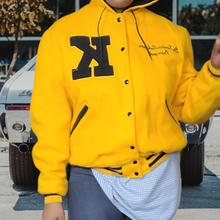 Load image into Gallery viewer, Vintage DeLong High School Varsity Letterman Jacket Size 48/XL