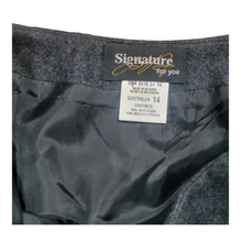 Load image into Gallery viewer, 90s Vintage Grey Wool Maxi Skirt Size 14
