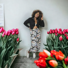 Load image into Gallery viewer, Vintage Reversible Floral Faux Wrap Maxi Skirt Size XL