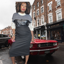 Load image into Gallery viewer, 90s Vintage Grey Wool Maxi Skirt Size 14