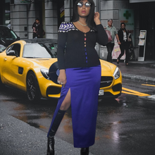 Load image into Gallery viewer, VINTAGE Maxi Skirts A.J Bari Vintage Evening Gowns Satin Maxi Skirts Designer Vintage Lucille Golden Vintage Clothing Shop