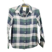 Load image into Gallery viewer, Chaser Green Plaid Flannel Shirt Size S