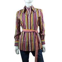 Load image into Gallery viewer, 70s Vintage Tops_Geoffrey Beene_Bazaar_Lucille Golden Vintage