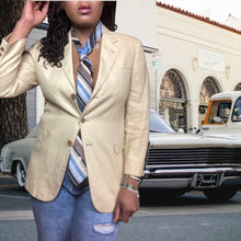 Load image into Gallery viewer, Vintage Blue Stripe Guy Laroche Paris for B. Altman & Co Stripe Neck Tie