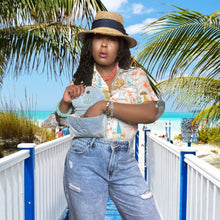 Load image into Gallery viewer, Vintage Panama Straw Hat