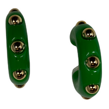 Load image into Gallery viewer, Image Gang Jade Acrylic Stud Hoop Earring