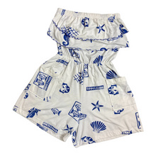 Load image into Gallery viewer, Gloria's Fashions 1990s Cotton Beach Print Romper