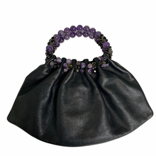 Load image into Gallery viewer, Taryn Nicole Leather Drawstring Gemstone Bag