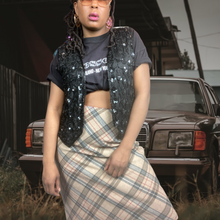 Load image into Gallery viewer, Silk Sequin Beaded Blouse SND, Size 1x