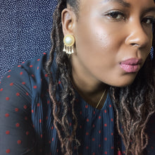 Load image into Gallery viewer, Vintage 70’s Carolee Faux Pearl and Enamel Earrings