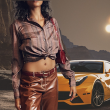 Load image into Gallery viewer, Tucci Vintage 1960s Silk Blouse Size S