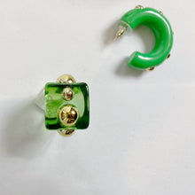 Load image into Gallery viewer, Image Gang_Emerald_Cythina_Ring_Earrings_Lucille Golden _Vintage_Black Owned
