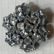 Load image into Gallery viewer, Miriam Haskell Clear Rhinestone Broach