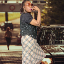 Load image into Gallery viewer, Silk Sequin Beaded Blouse SND, Size 1x