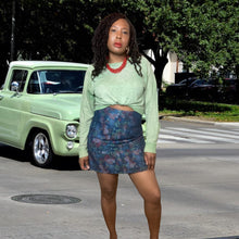 Load image into Gallery viewer, ERIN Erin Fetherson Floral Twill Skirt M