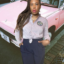 Load image into Gallery viewer, ZAK ❌ Ralph Lauren Custom Jacquard Mens Button Up Shirt Size M