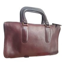 Load image into Gallery viewer, Vintage 1974 Coach Bonnie Cashin The Slim Satchel Leather Bag Eggplant