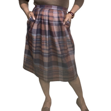 Load image into Gallery viewer, Jordache Wool Plaid Midi Skirt sz. M