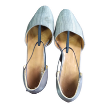 Load image into Gallery viewer, Giorgio Armani Silk Pointy Toe D' Orsay Flats