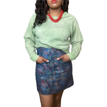 Load image into Gallery viewer, ERIN Erin Fetherson Floral Twill Skirt M