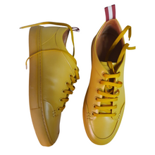 Load image into Gallery viewer, Bally Helliot Dip Dyed Sneaker Gold Sand Size 8.5