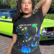 Load image into Gallery viewer, Black Floral Sweetheart Bustier Top sz. M