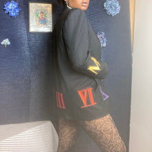 Load image into Gallery viewer, Vintage Linen Roman Numerals Blazer Size L