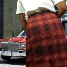 Load image into Gallery viewer, J.G Hook Plaid Wool Blend Skirt Size 14