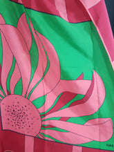 Load image into Gallery viewer, Gres Windowpane Flower Silk Scarf