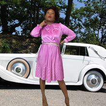 Load image into Gallery viewer, 70s Vintage Dresses_Pink Dress_Sustainable Fashion_Lucille Golden Vintage