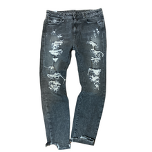Load image into Gallery viewer, R13 Jenny Mid Rise Skinny, Shredded Grey Size 31