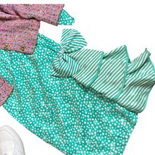 Load image into Gallery viewer, Junnie Leigh - 80s Silk Jacquard Polka Dot Print Midi Dress | Junnie Leigh - Shop Vintage Dresses