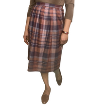 Load image into Gallery viewer, Jordache Wool Plaid Midi Skirt sz. M