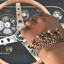 Load image into Gallery viewer, Vintage Silver Charm Bracelet