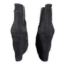 Load image into Gallery viewer, The Kooples Suede and Leather Quilted Zip Ankle Booties size 37