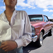 Load image into Gallery viewer, Diane von Furstenberg 70s Vintage Blouse Lilac size M