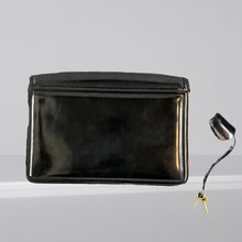 Load image into Gallery viewer, Bally Black Leather Clutch Portfolio Lock & Key